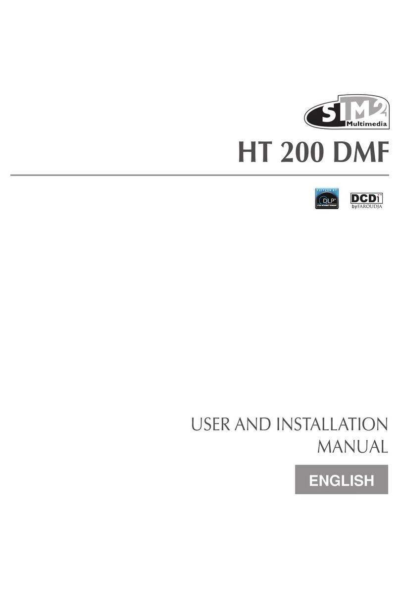 Sim2 Grand Cinema HT200 DMF Operating manual