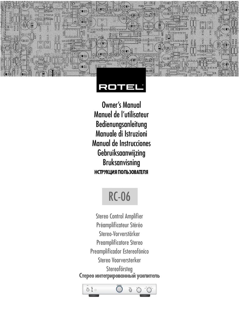 Rotel RC-06 User manual