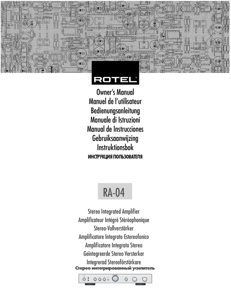Rotel RA-04 owner's manual