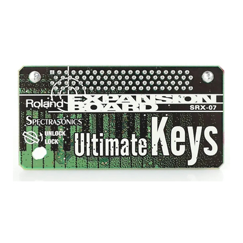 Roland SRX-07 Ultimate Keys User manual