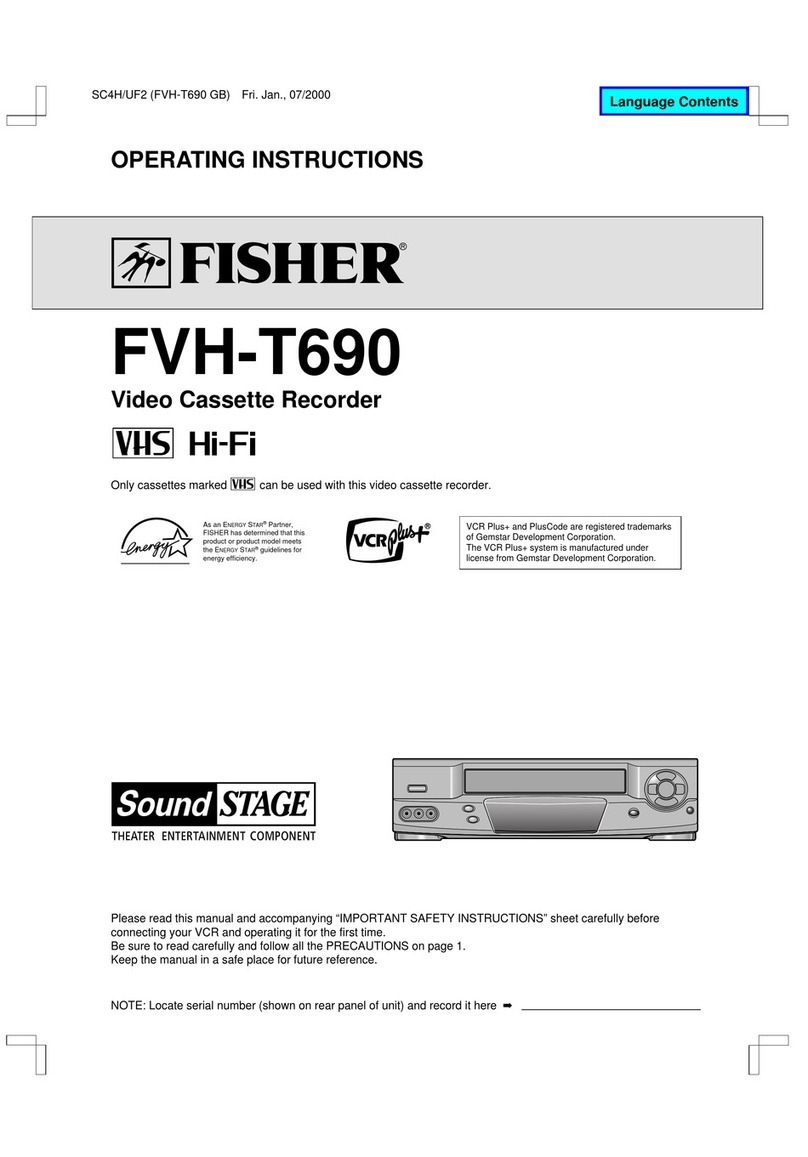 Fisher FVH-T690 operating instructions