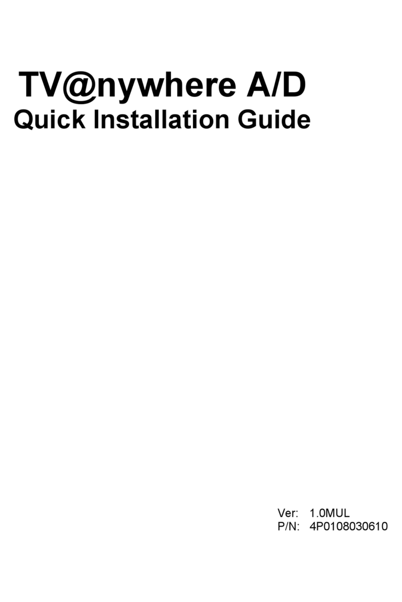 MSI TV@nywhere A/D Quick installation guide MSI TV@nywhere A/D Quick installation guide