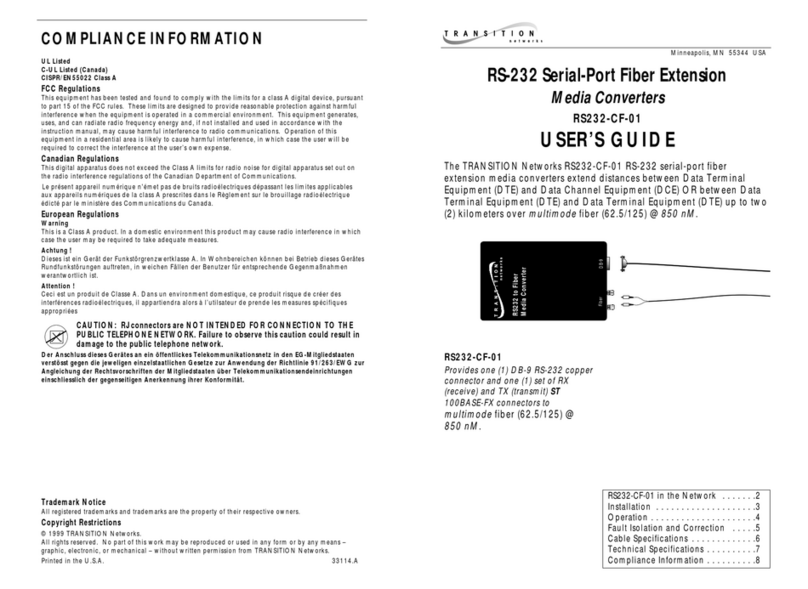Transition Networks RS232-CF-01 User manual