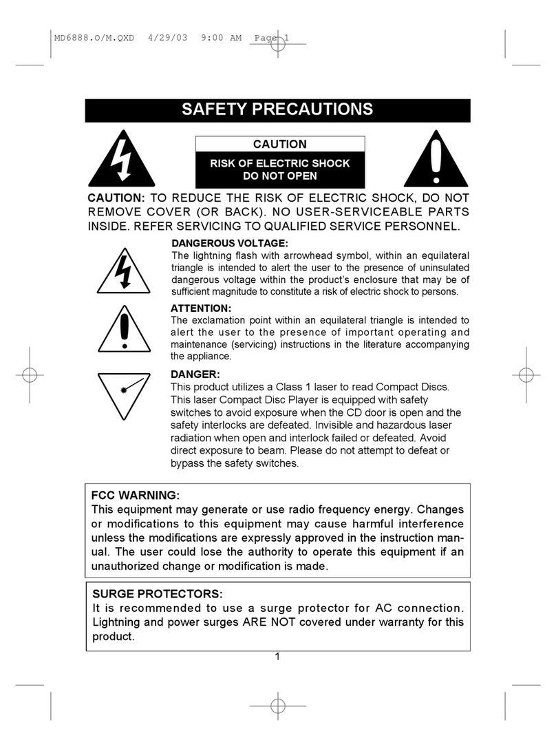 Memorex MD5687-01 User manual