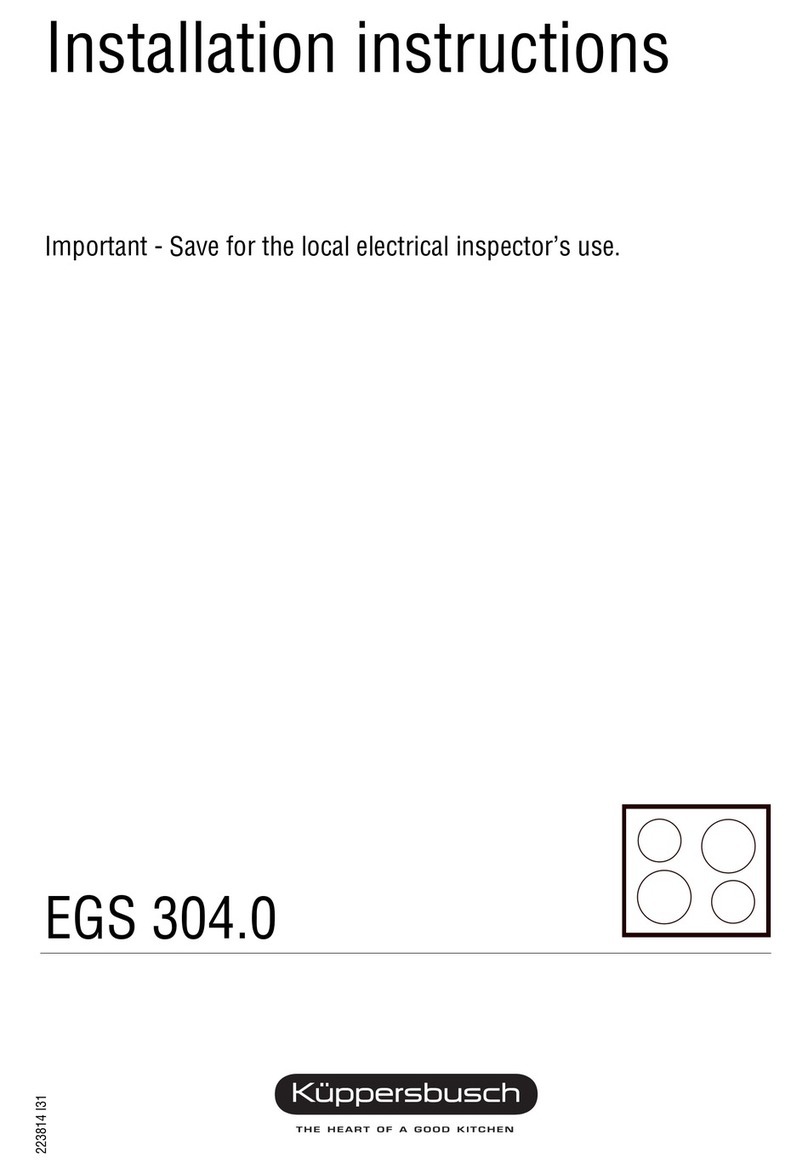 Kuppersbusch EGS 304.0 installation instructions