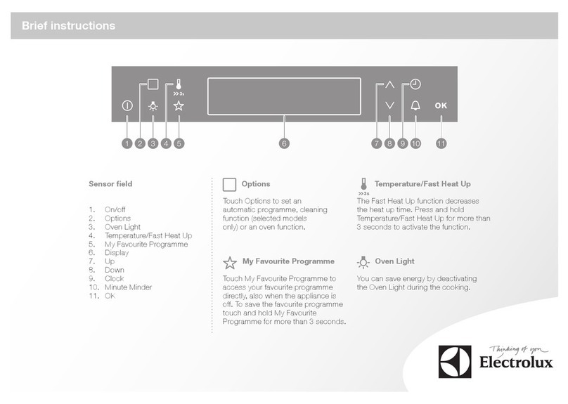Electrolux EVY9741AAX Brief instructions Electrolux EVY9741AAX Brief instructions