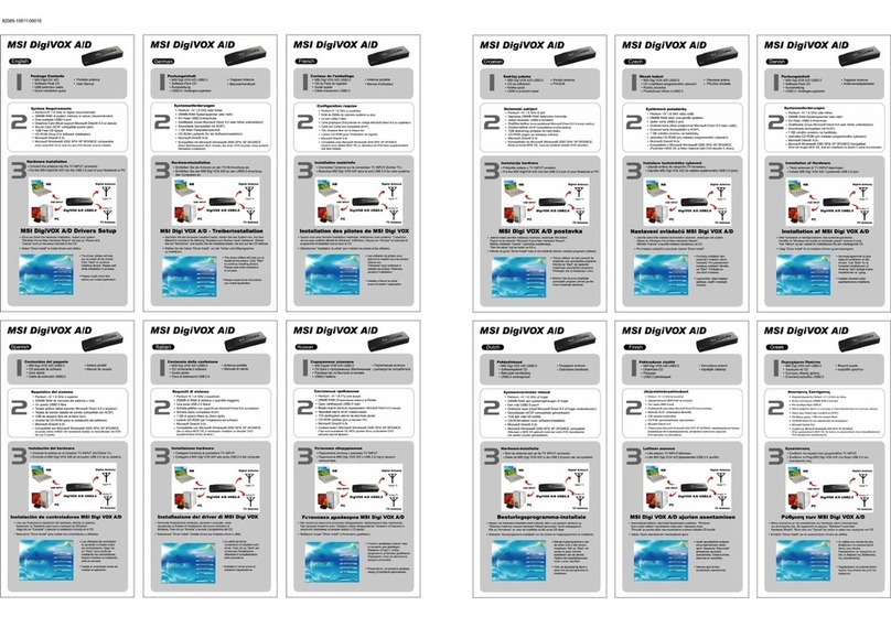 MSI DigiVOX A/D User manual