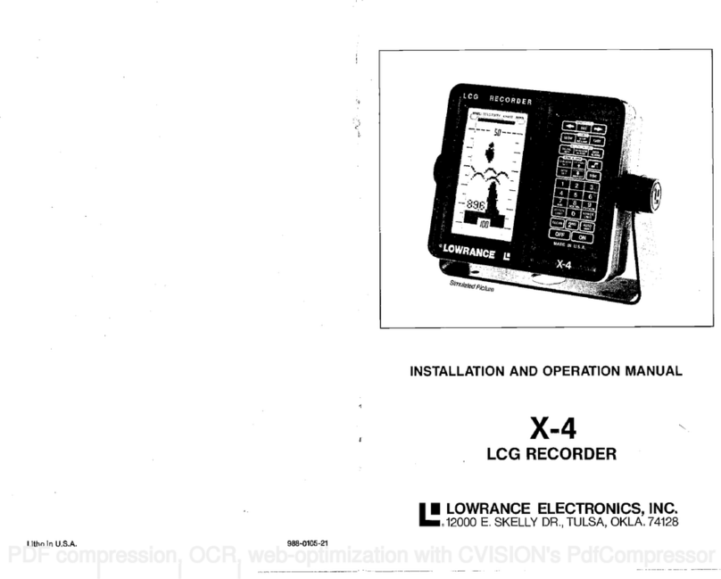 Lowrance X-4 Operation Operation manual