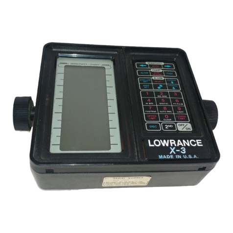 Lowrance X-3 Operation Operation manual