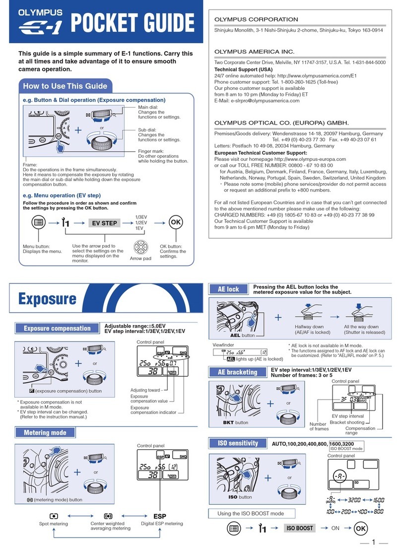 Olympus E-1 - Digital Camera SLR User manual