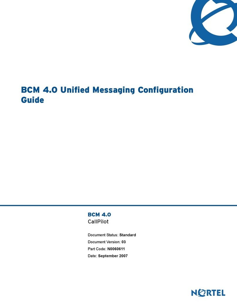 Nortel BCM 4.0 User manual