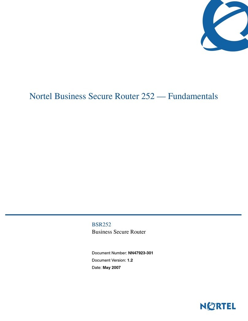 Nortel 252 User manual
