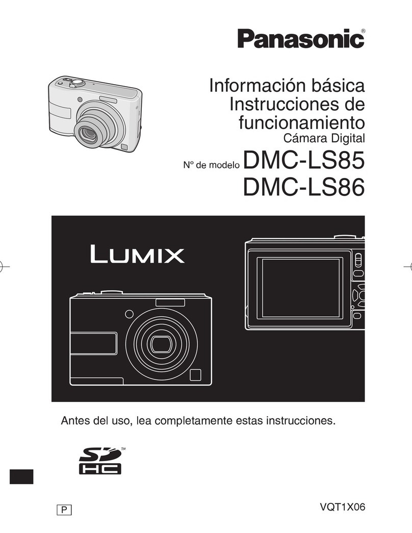 Panasonic DMC LS85K - Lumix Digital Camera Instruction Manual