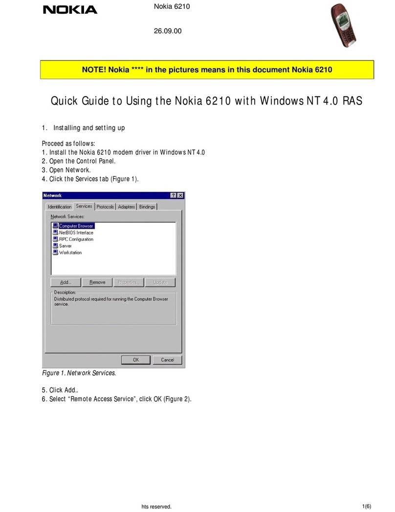 Nokia NAVIGATOR 6210 User manual