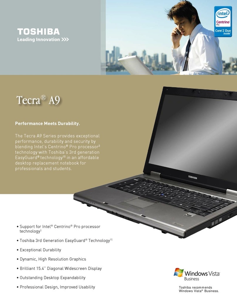 Toshiba PTS52U-07Q01M User manual