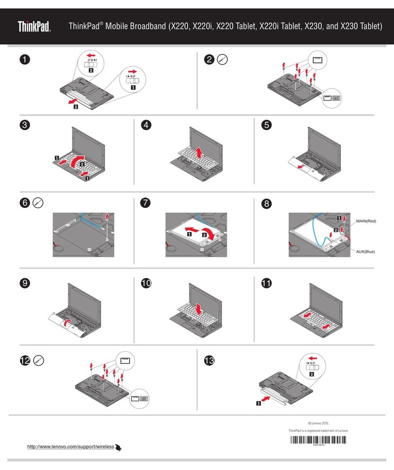Lenovo ThinkPad X220 Tablet 4298 User manual