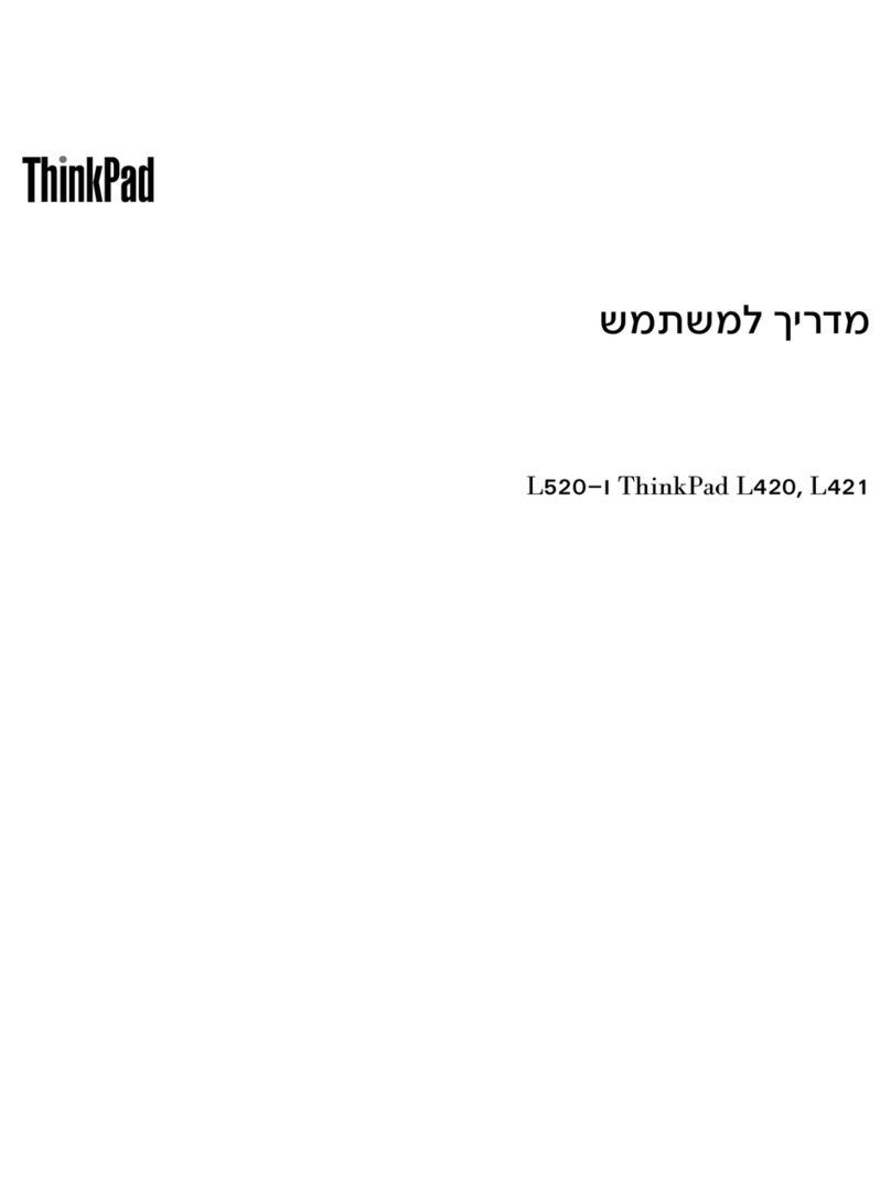 Lenovo THINKPAD L420 User manual