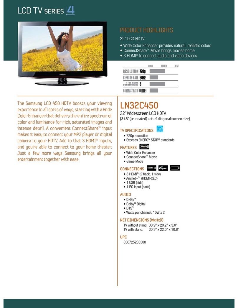 Samsung LN32C450E1GXZA User manual
