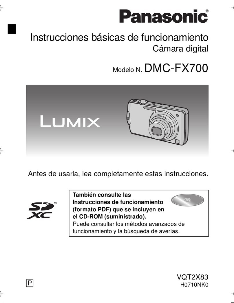 Panasonic DMCFX700 - DIGITAL STILL CAMERA Instruction Manual Panasonic DMCFX700 - DIGITAL STILL CAMERA Instruction Manual