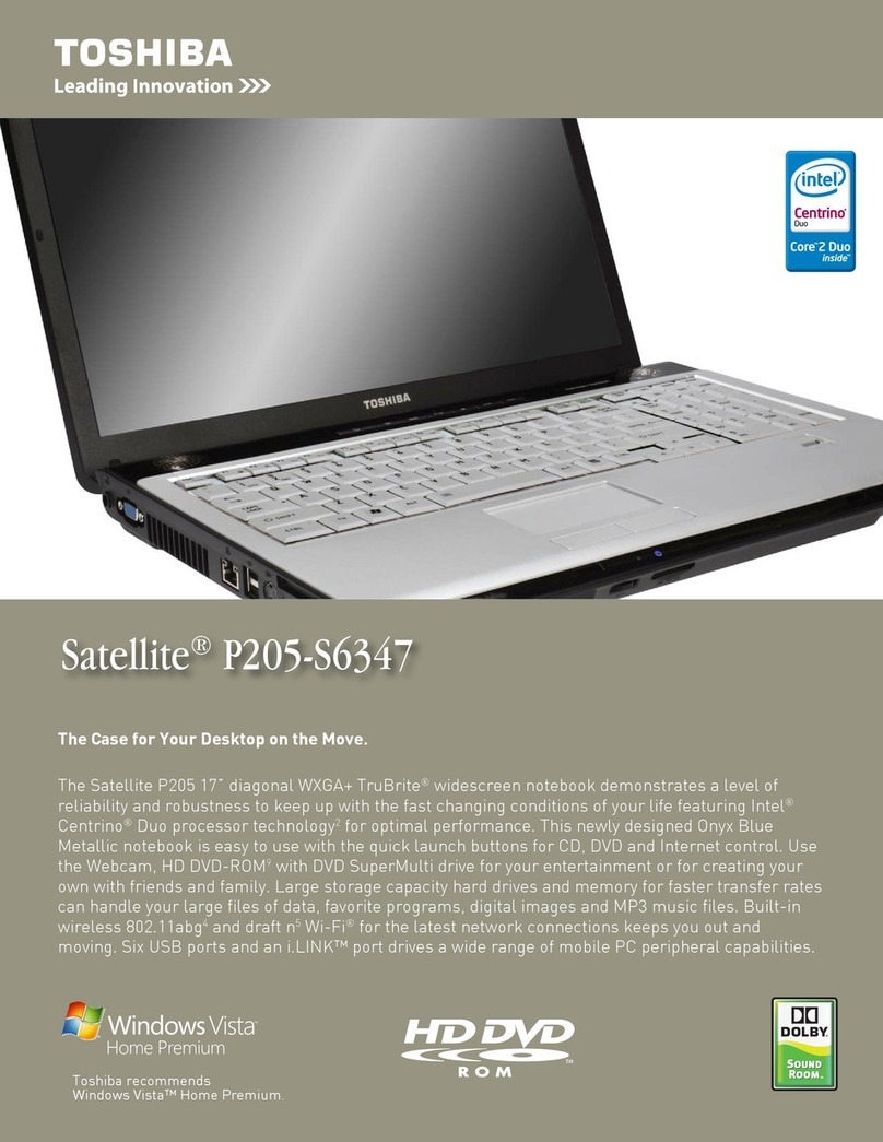 Toshiba P205-S6347 brochure