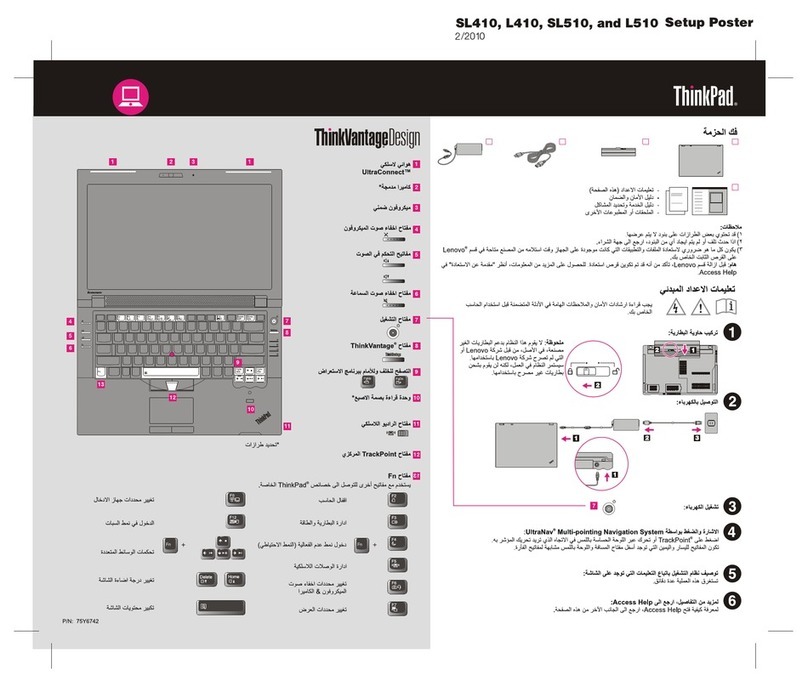 Lenovo ThinkPad L410 User manual