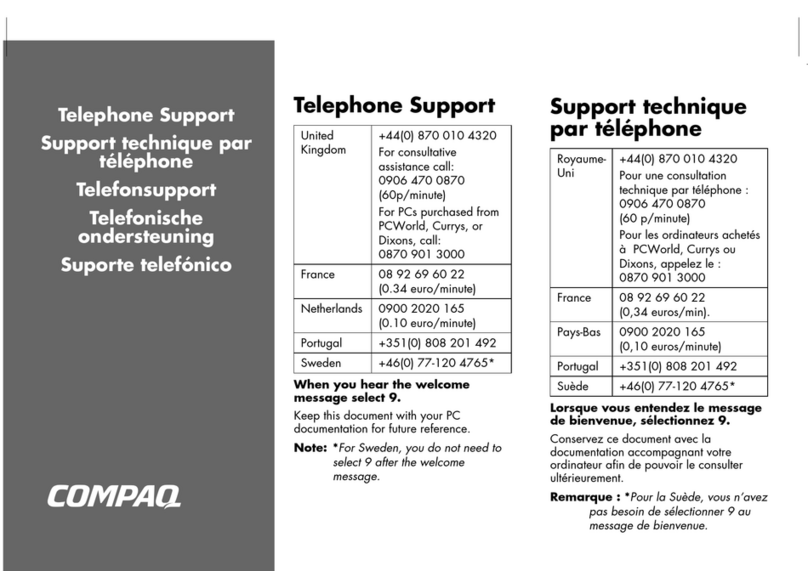 Compaq Presario 6500 - Desktop PC User manual