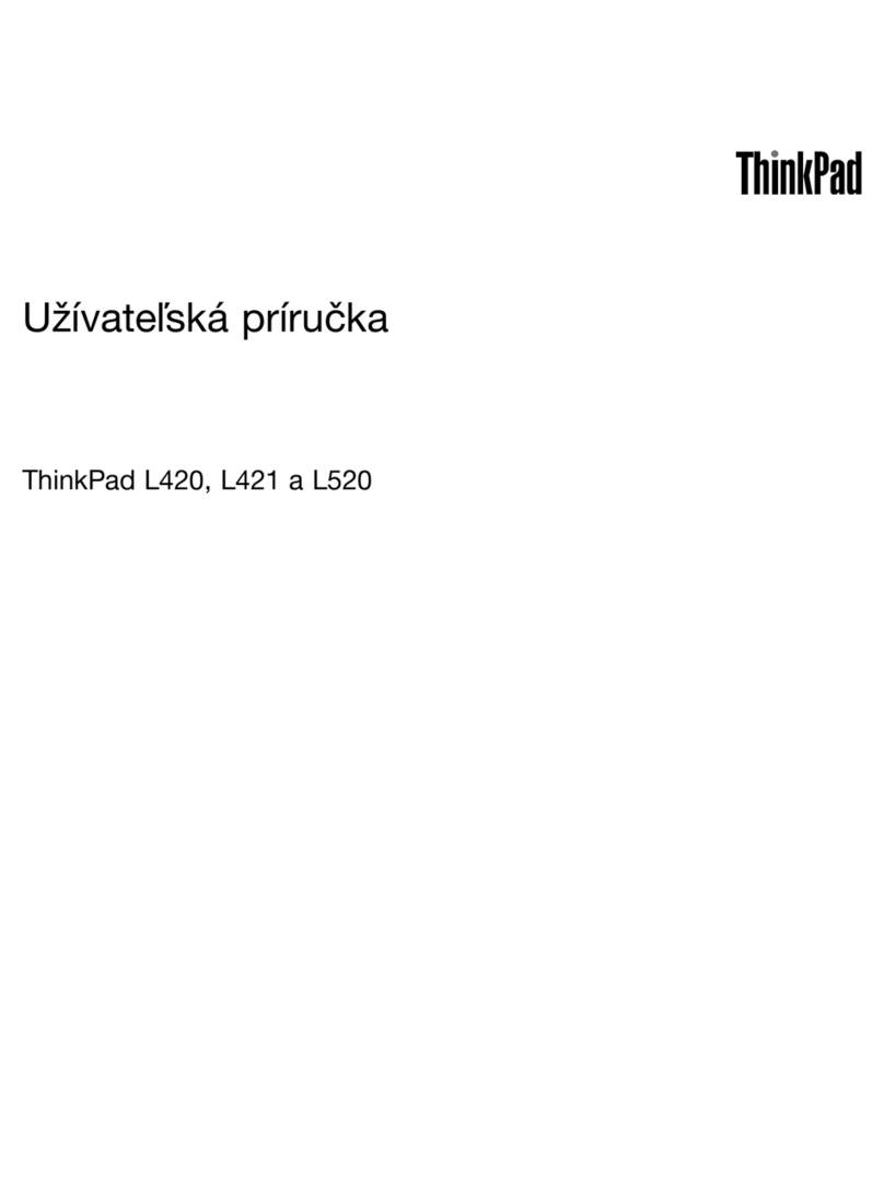 Lenovo THINKPAD L420 Manual