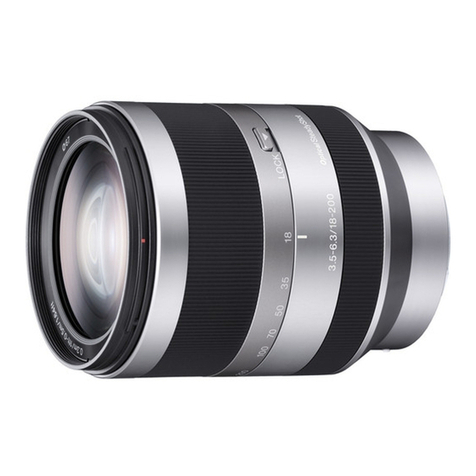 Sony SEL-18200 Installation instructions manual