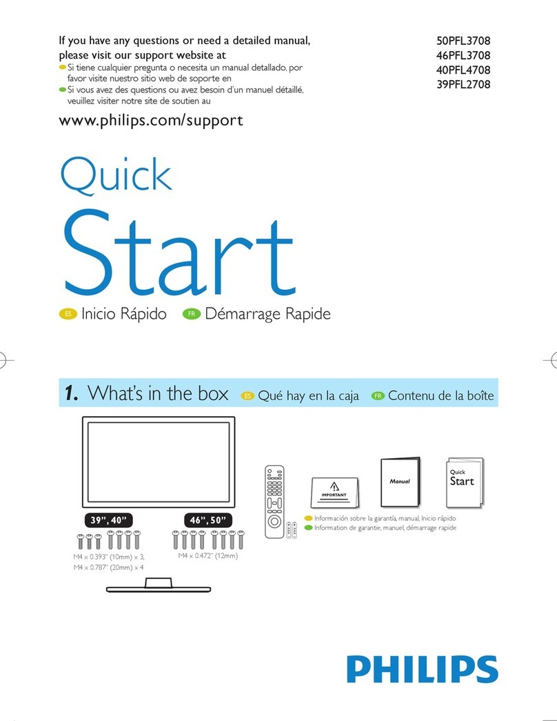 Philips 50PFL3708/F7 User manual