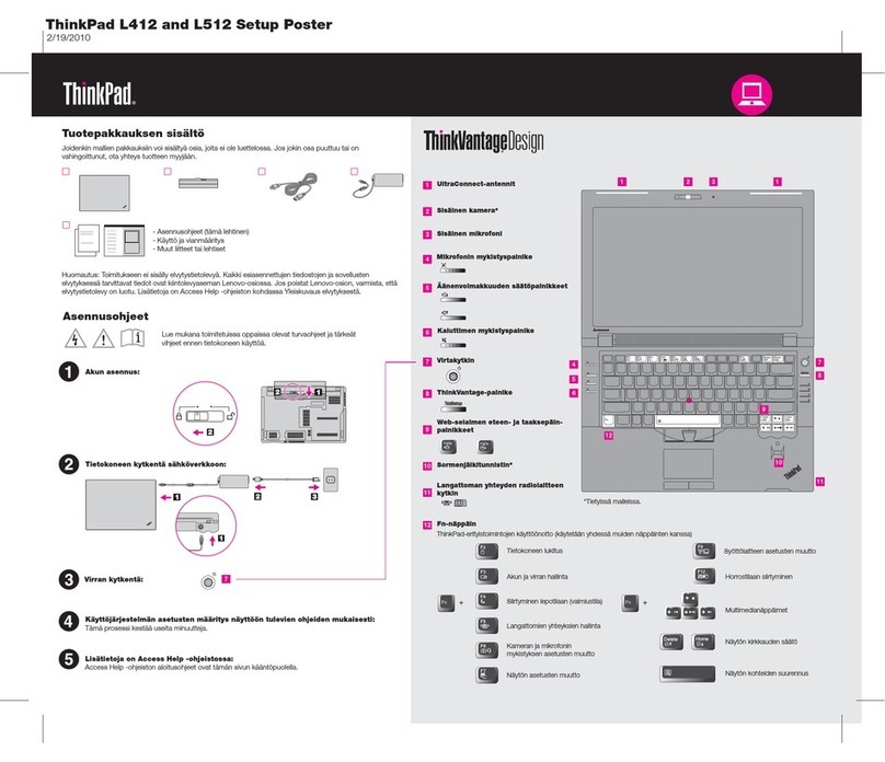 Lenovo ThinkPad L412 How to use