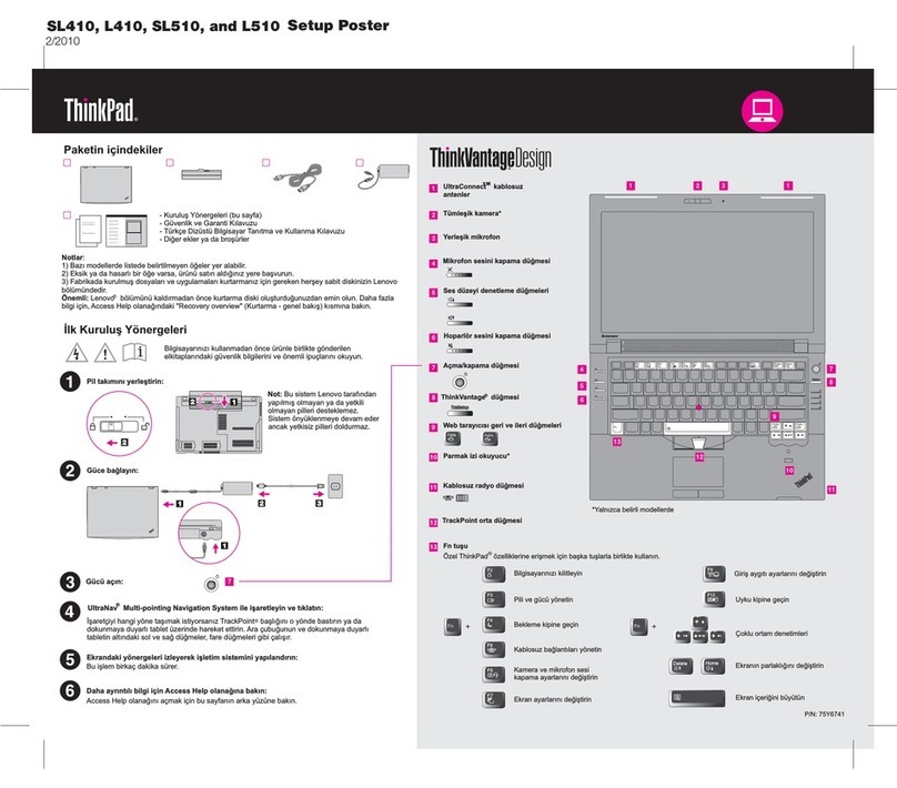 Lenovo ThinkPad L410 User manual Lenovo ThinkPad L410 User manual