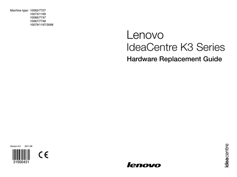 Lenovo IdeaCentre K315 Parts list manual Lenovo IdeaCentre K315 Parts list manual