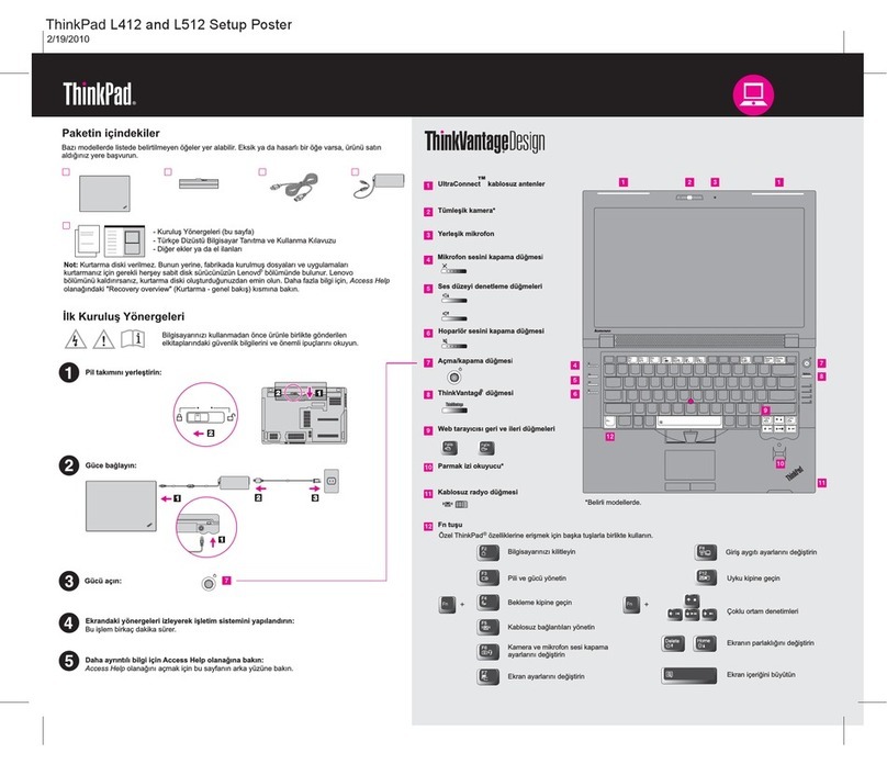Lenovo ThinkPad L412 How to use