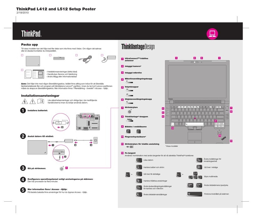 Lenovo ThinkPad L412 How to use