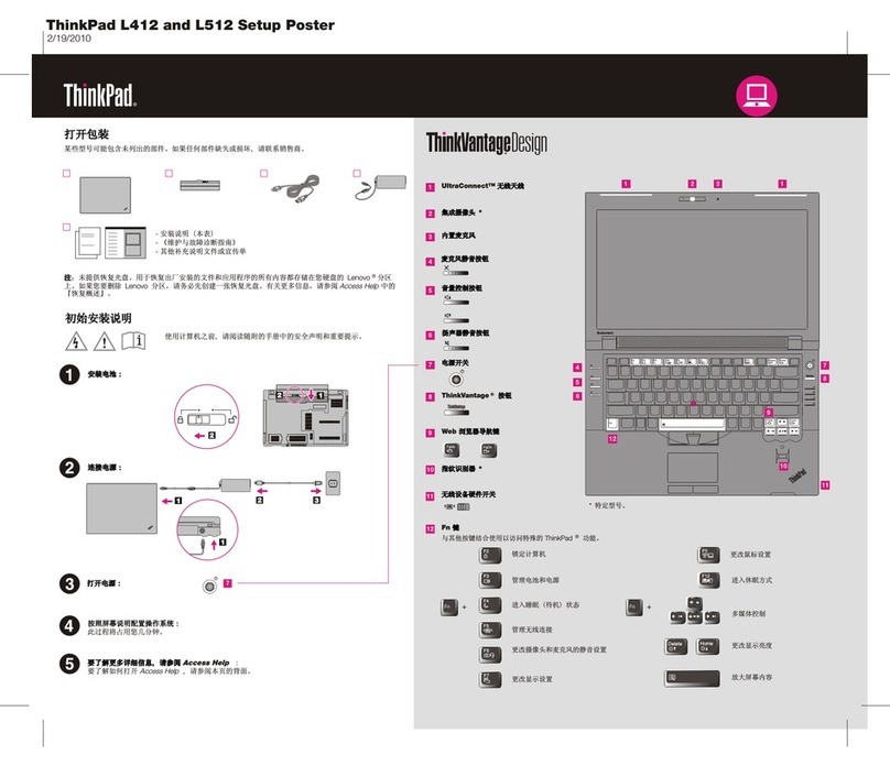 Lenovo ThinkPad L412 How to use
