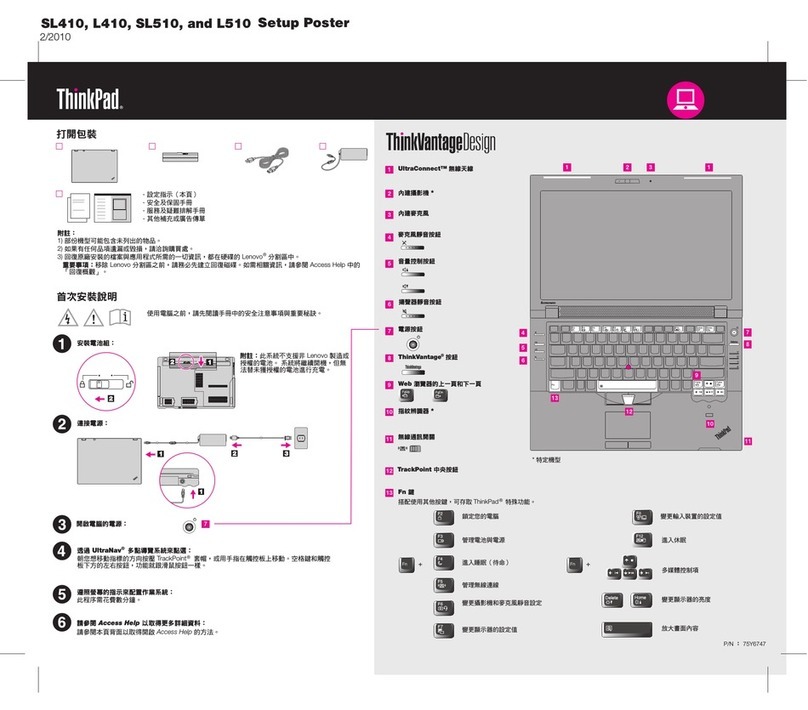 Lenovo ThinkPad L410 User manual