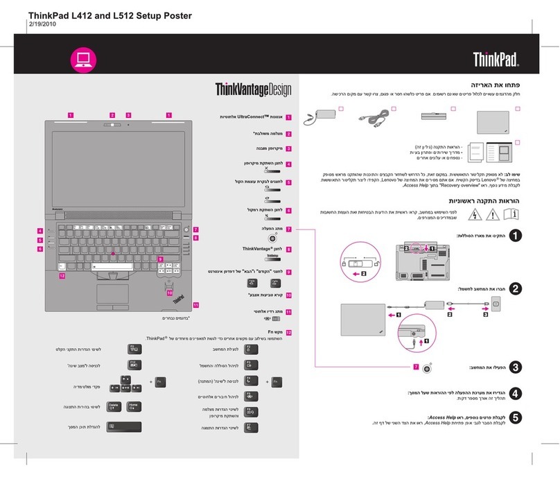 Lenovo ThinkPad L412 How to use