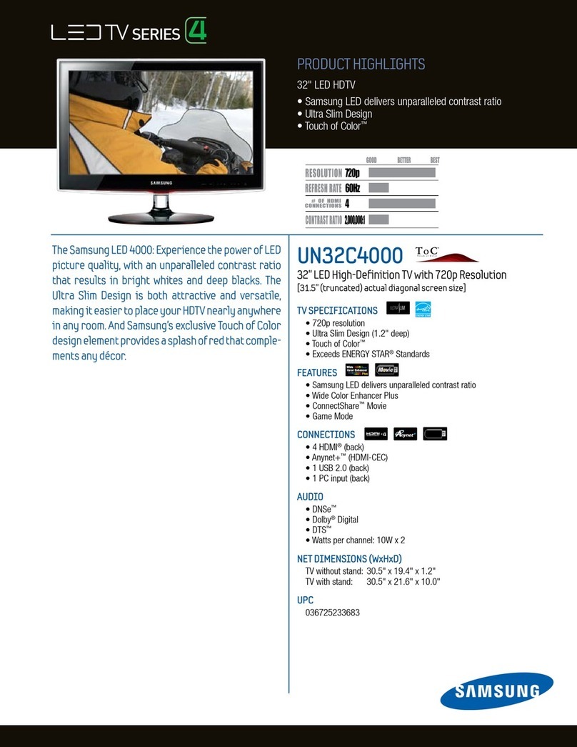 Samsung UN32C4000PDXZA User manual