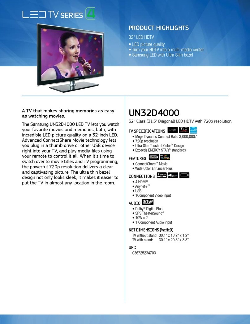 Samsung UN32D4000 brochure