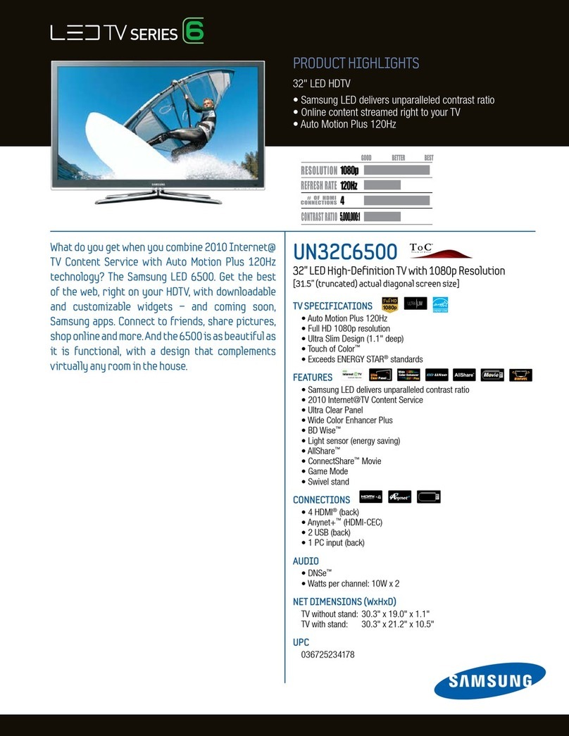 Samsung UN32C6500 User manual