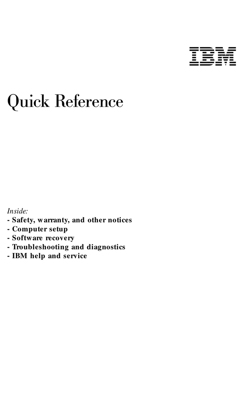 IBM NetVista A21 quick reference