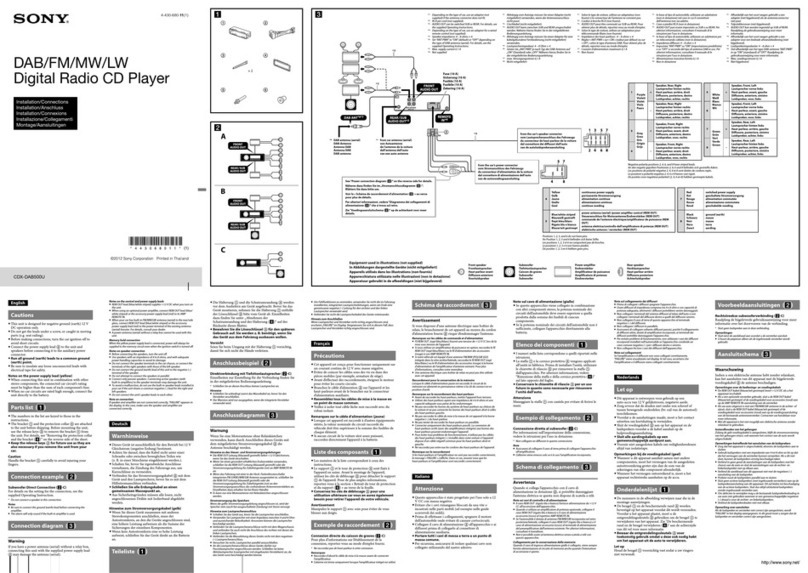Sony CDX-DAB500U User manual
