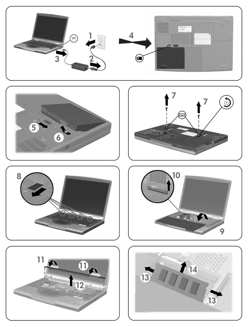 Compaq Presario X1000 - Notebook PC Parts list manual