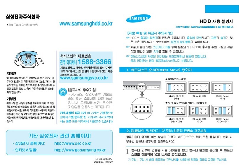 Samsung SV8004H - 80.0GB 5,400RPM Ultra ATA/100 user manual Samsung SV8004H - 80.0GB 5,400RPM Ultra ATA/100 user manual