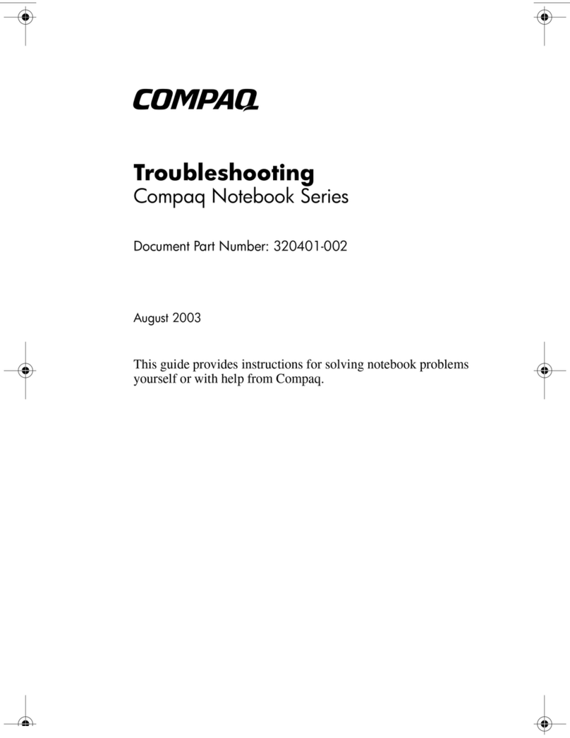 Compaq Presario X1000 - Notebook PC Operating instructions Compaq Presario X1000 - Notebook PC Operating instructions