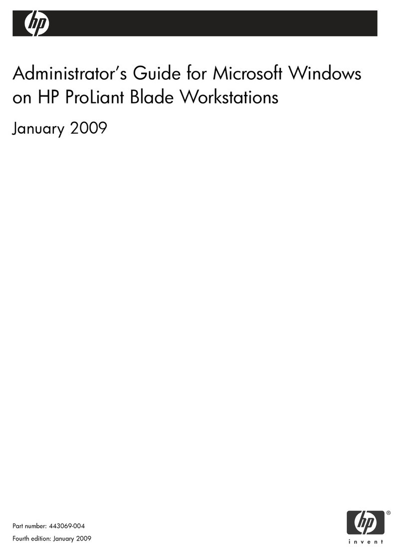 HP ProLiant xw2x220c - Blade Workstation Service manual