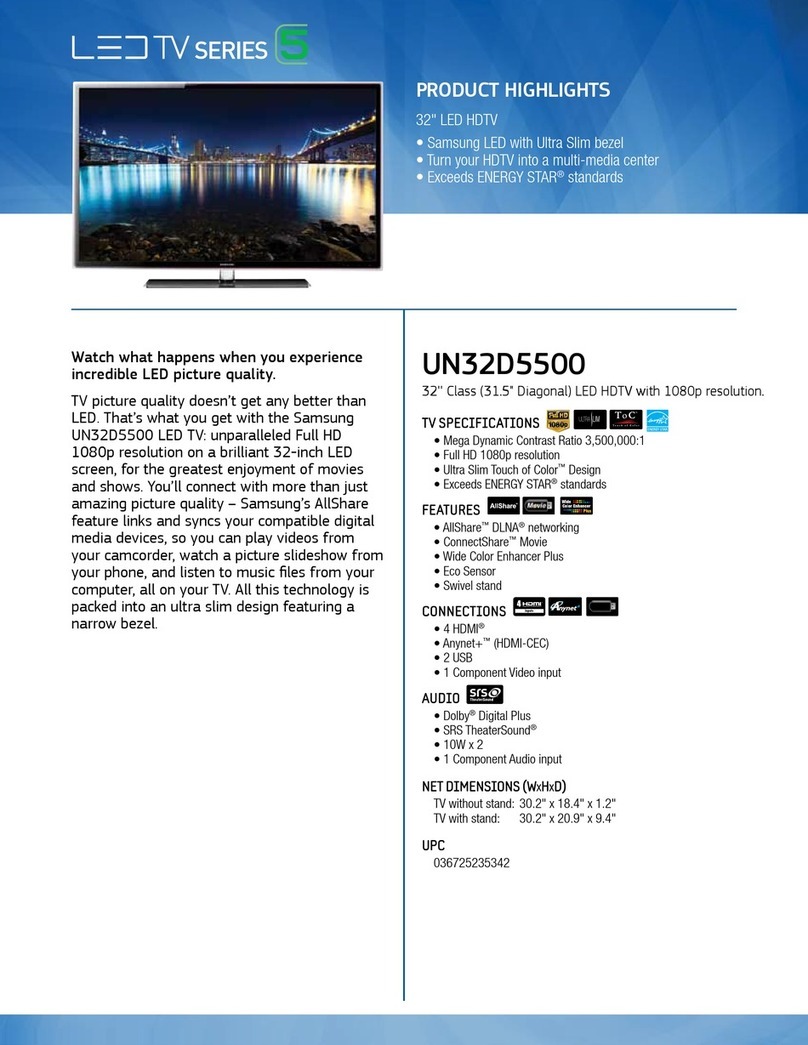 Samsung UN32D5500 brochure