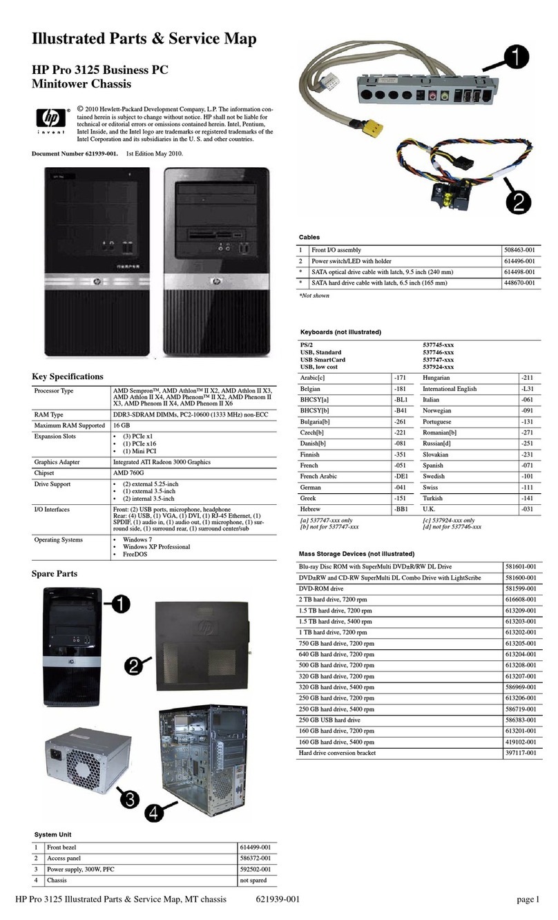 HP Pro 3125 - Minitower PC Setup guide