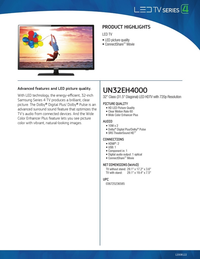 Samsung UN32EH4000 User manual Samsung UN32EH4000 User manual