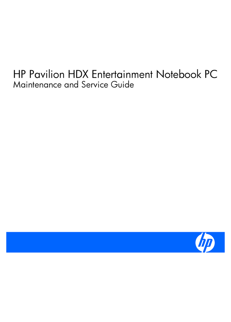 HP Pavilion HDX9000 Manual